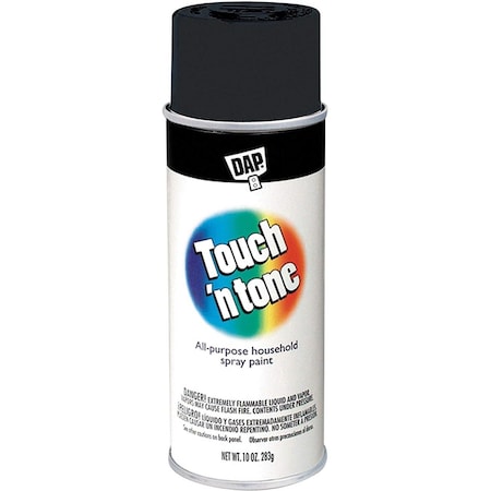 Rust-Oleum Touch 'n Tone All-Purpose Aerosol Spray Paint, 10 oz, Flat Black 55275830